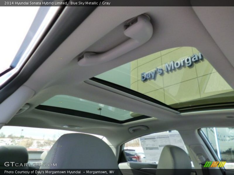 Blue Sky Metallic / Gray 2014 Hyundai Sonata Hybrid Limited