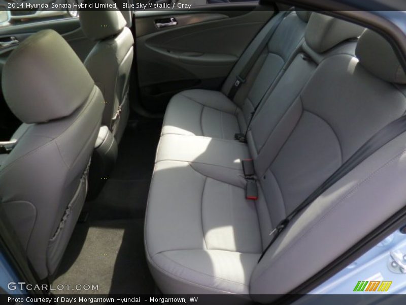 Blue Sky Metallic / Gray 2014 Hyundai Sonata Hybrid Limited