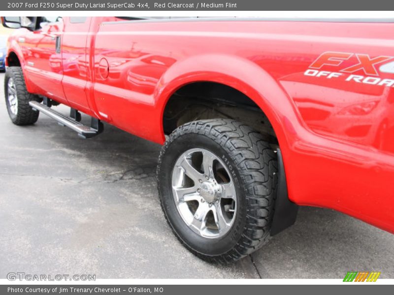 Red Clearcoat / Medium Flint 2007 Ford F250 Super Duty Lariat SuperCab 4x4