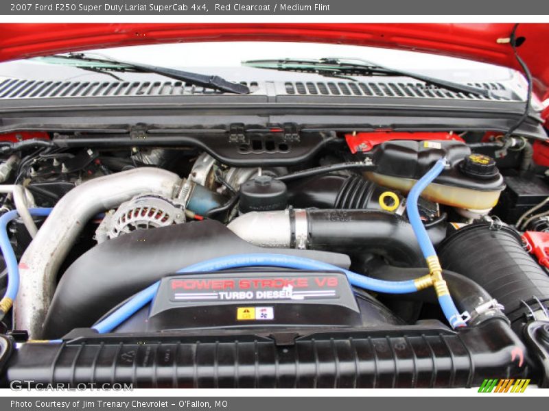 Red Clearcoat / Medium Flint 2007 Ford F250 Super Duty Lariat SuperCab 4x4