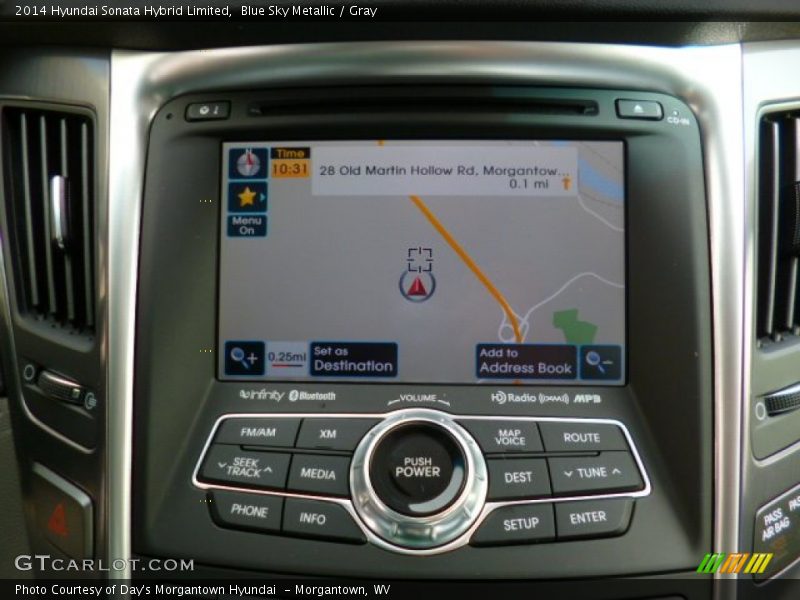 Navigation of 2014 Sonata Hybrid Limited
