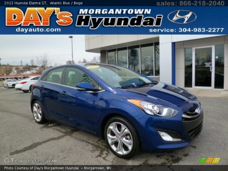 Atlantic Blue / Beige 2013 Hyundai Elantra GT