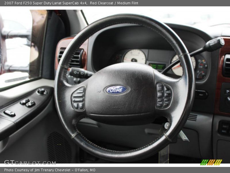 Red Clearcoat / Medium Flint 2007 Ford F250 Super Duty Lariat SuperCab 4x4
