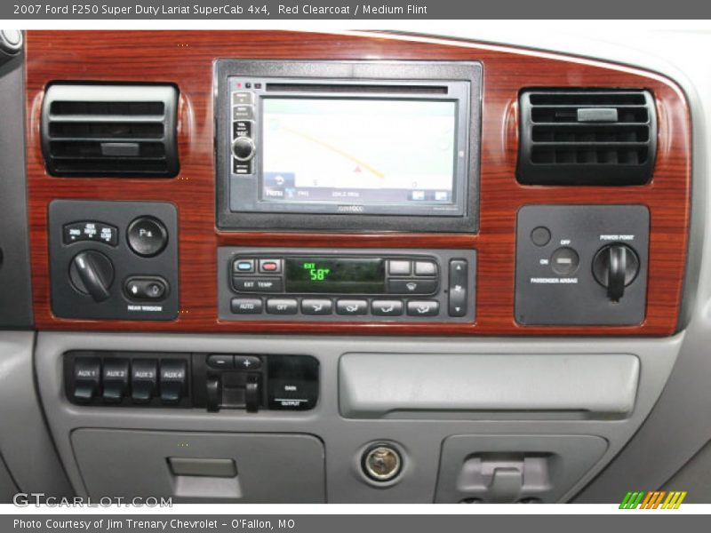 Red Clearcoat / Medium Flint 2007 Ford F250 Super Duty Lariat SuperCab 4x4