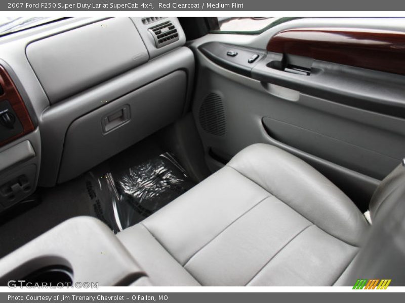 Red Clearcoat / Medium Flint 2007 Ford F250 Super Duty Lariat SuperCab 4x4