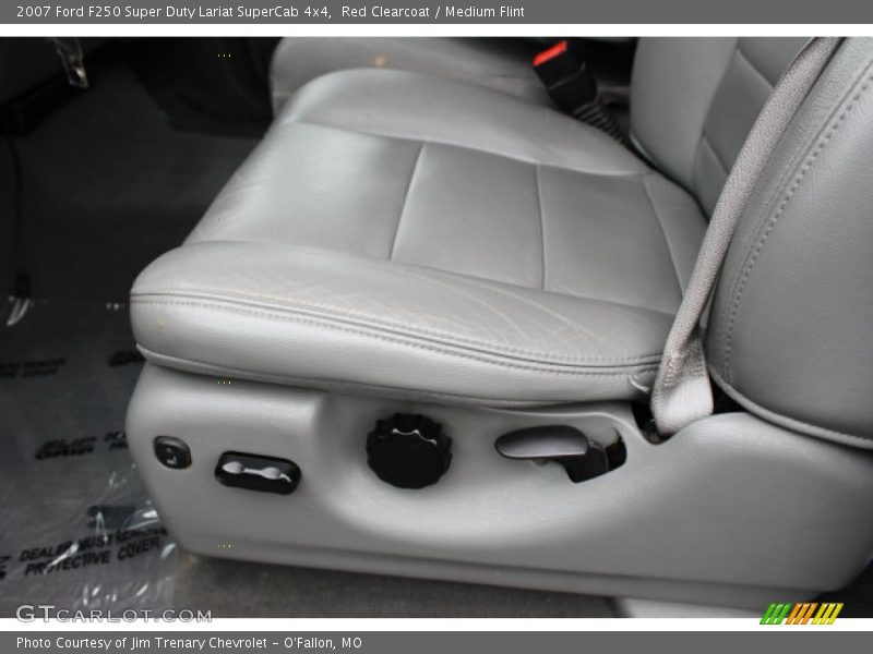 Red Clearcoat / Medium Flint 2007 Ford F250 Super Duty Lariat SuperCab 4x4