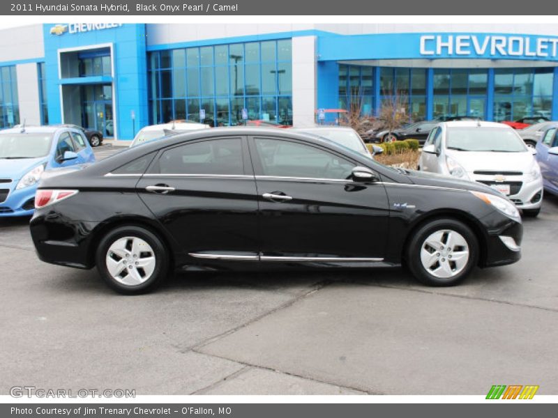 Black Onyx Pearl / Camel 2011 Hyundai Sonata Hybrid