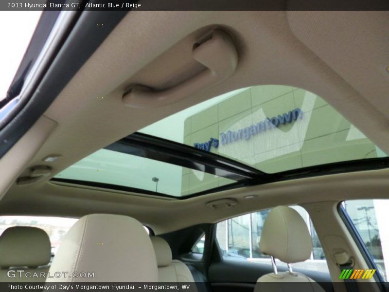 Atlantic Blue / Beige 2013 Hyundai Elantra GT
