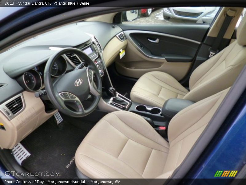 Atlantic Blue / Beige 2013 Hyundai Elantra GT