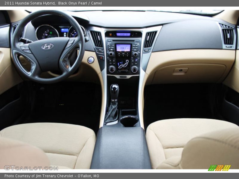 Black Onyx Pearl / Camel 2011 Hyundai Sonata Hybrid