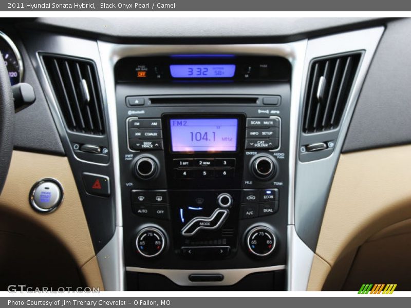 Black Onyx Pearl / Camel 2011 Hyundai Sonata Hybrid