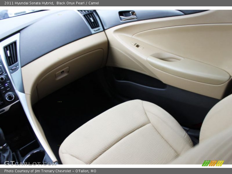 Black Onyx Pearl / Camel 2011 Hyundai Sonata Hybrid