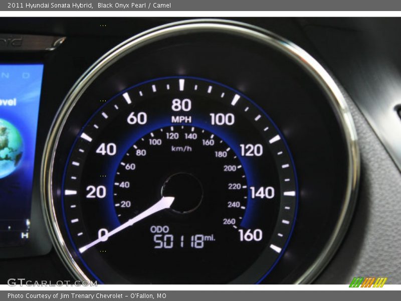 Black Onyx Pearl / Camel 2011 Hyundai Sonata Hybrid