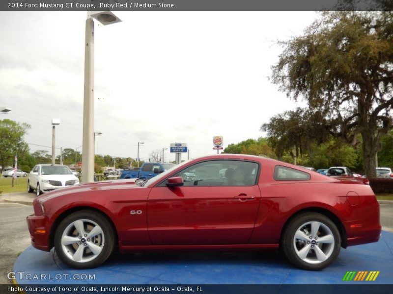 Ruby Red / Medium Stone 2014 Ford Mustang GT Coupe