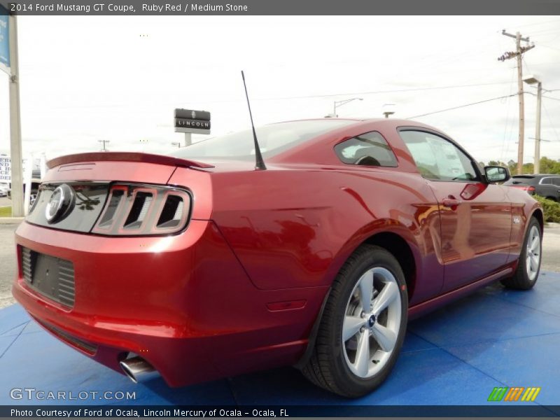 Ruby Red / Medium Stone 2014 Ford Mustang GT Coupe