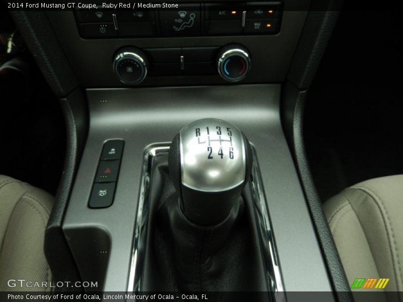 Ruby Red / Medium Stone 2014 Ford Mustang GT Coupe