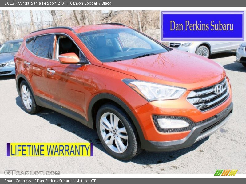 Canyon Copper / Black 2013 Hyundai Santa Fe Sport 2.0T