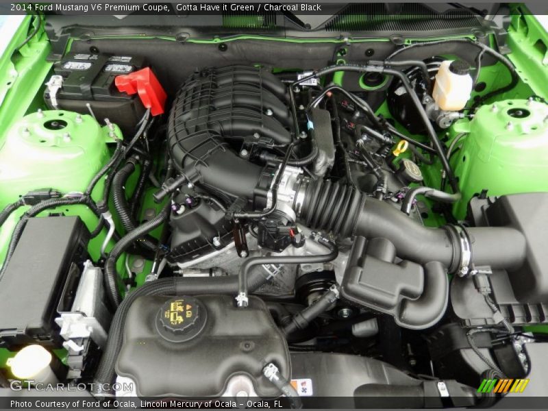 Gotta Have it Green / Charcoal Black 2014 Ford Mustang V6 Premium Coupe