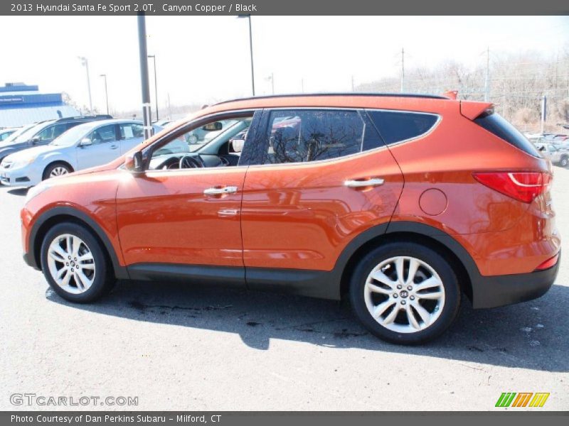 Canyon Copper / Black 2013 Hyundai Santa Fe Sport 2.0T