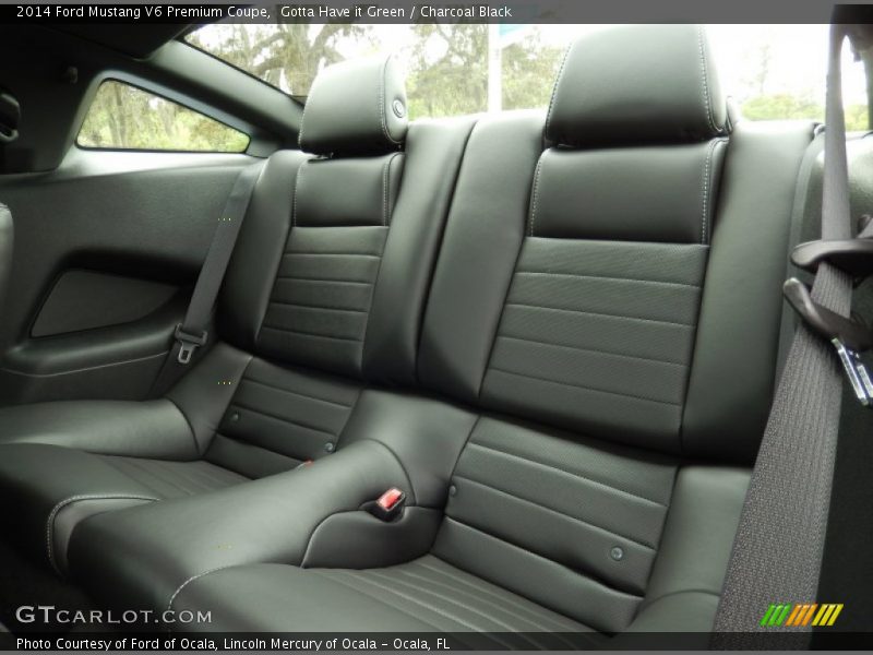 Rear Seat of 2014 Mustang V6 Premium Coupe