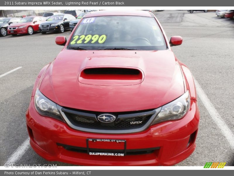 Lightning Red Pearl / Carbon Black 2011 Subaru Impreza WRX Sedan