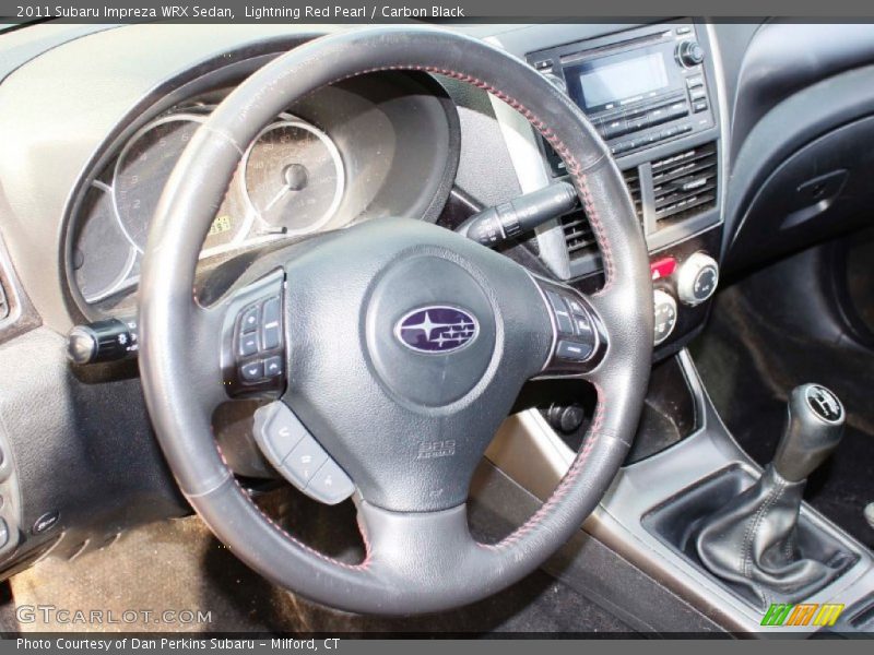 Lightning Red Pearl / Carbon Black 2011 Subaru Impreza WRX Sedan