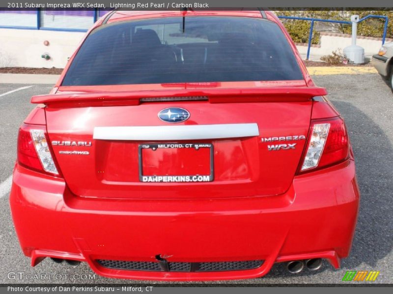 Lightning Red Pearl / Carbon Black 2011 Subaru Impreza WRX Sedan