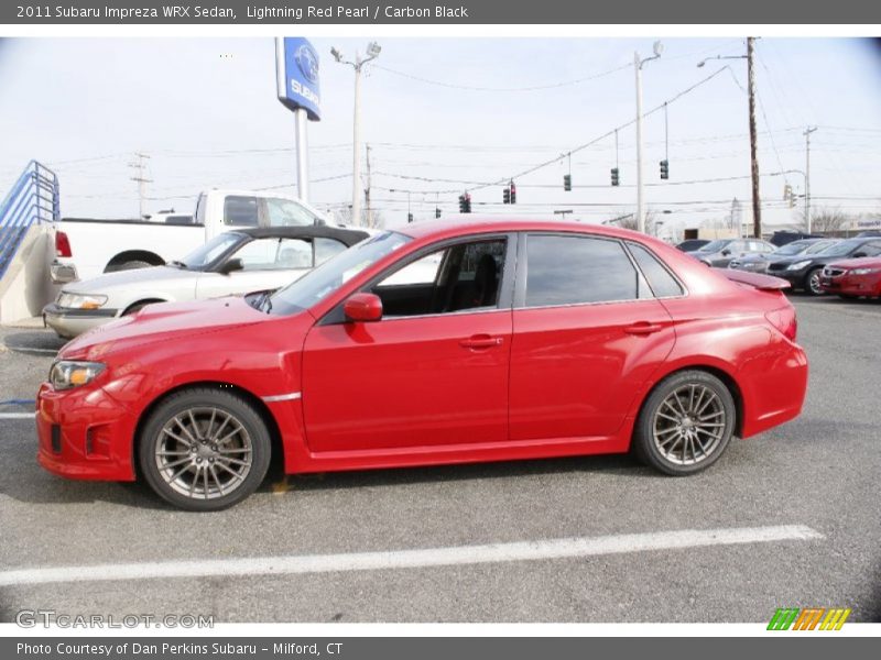 Lightning Red Pearl / Carbon Black 2011 Subaru Impreza WRX Sedan