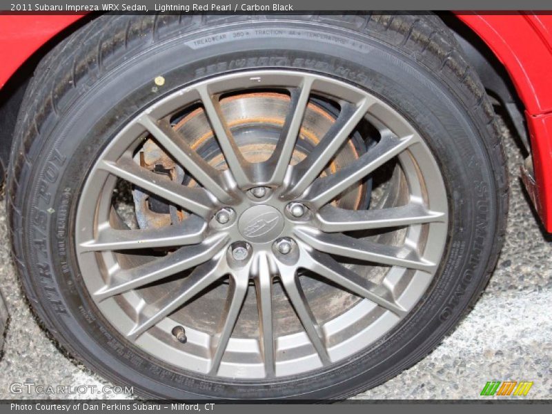 Lightning Red Pearl / Carbon Black 2011 Subaru Impreza WRX Sedan