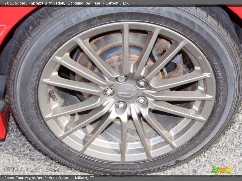 Lightning Red Pearl / Carbon Black 2011 Subaru Impreza WRX Sedan