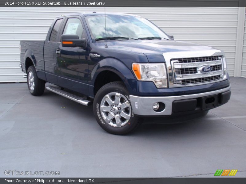 Blue Jeans / Steel Grey 2014 Ford F150 XLT SuperCab