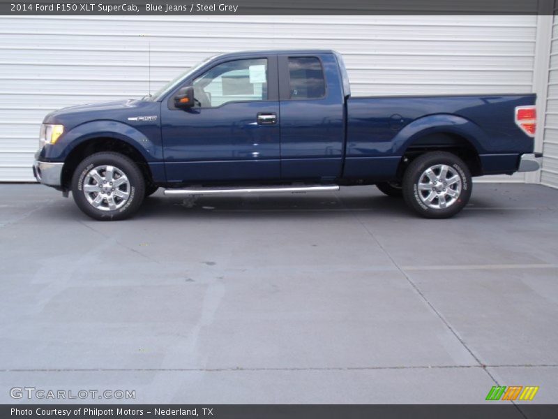Blue Jeans / Steel Grey 2014 Ford F150 XLT SuperCab