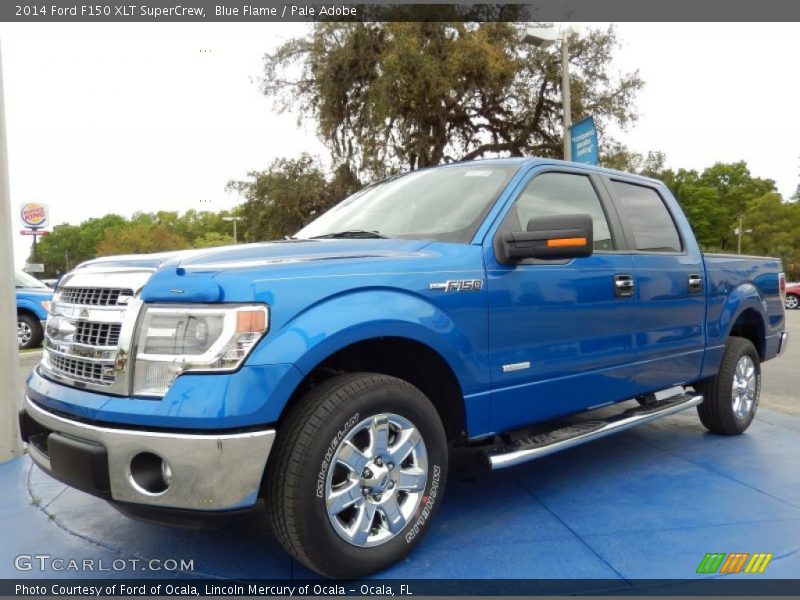 Blue Flame / Pale Adobe 2014 Ford F150 XLT SuperCrew