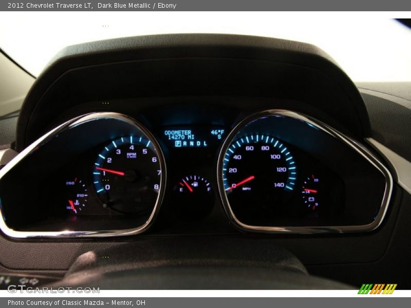 Dark Blue Metallic / Ebony 2012 Chevrolet Traverse LT