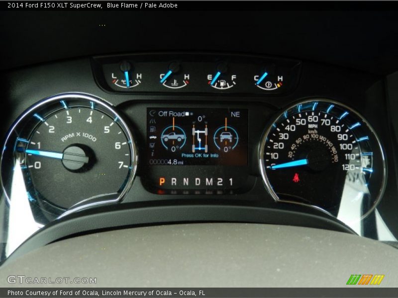 Blue Flame / Pale Adobe 2014 Ford F150 XLT SuperCrew