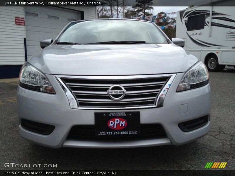 Brilliant Silver Metallic / Charcoal 2013 Nissan Sentra SV