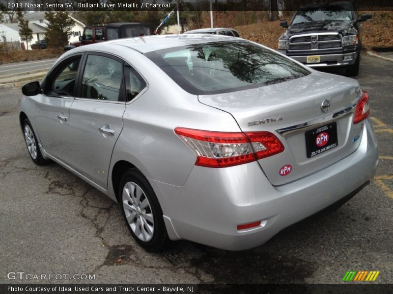 Brilliant Silver Metallic / Charcoal 2013 Nissan Sentra SV