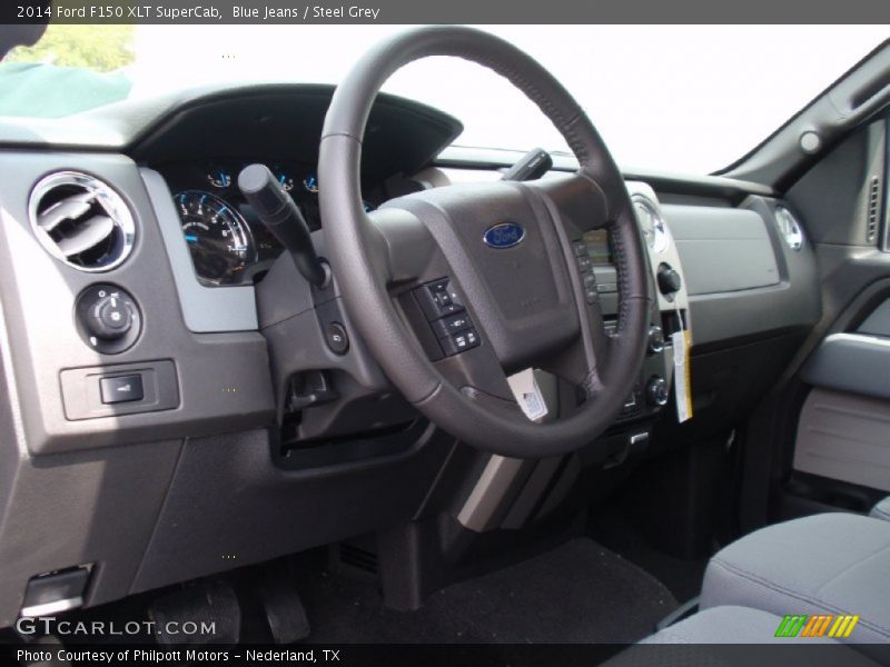 Blue Jeans / Steel Grey 2014 Ford F150 XLT SuperCab