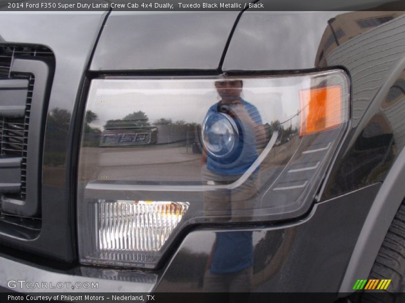 Tuxedo Black Metallic / Black 2014 Ford F350 Super Duty Lariat Crew Cab 4x4 Dually