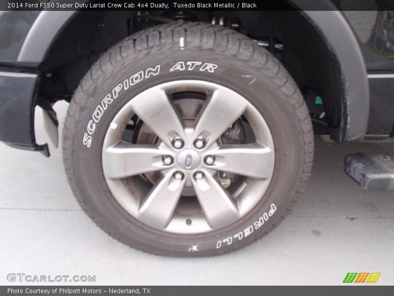 Tuxedo Black Metallic / Black 2014 Ford F350 Super Duty Lariat Crew Cab 4x4 Dually