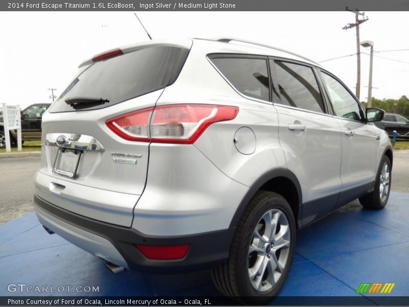 Ingot Silver / Medium Light Stone 2014 Ford Escape Titanium 1.6L EcoBoost
