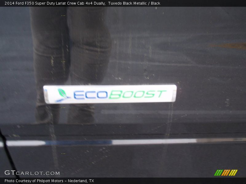 Tuxedo Black Metallic / Black 2014 Ford F350 Super Duty Lariat Crew Cab 4x4 Dually