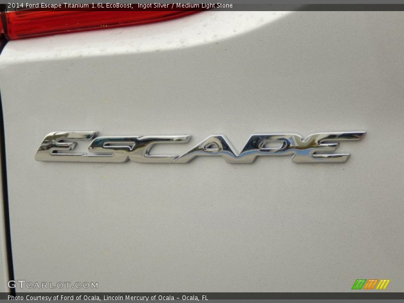 Ingot Silver / Medium Light Stone 2014 Ford Escape Titanium 1.6L EcoBoost
