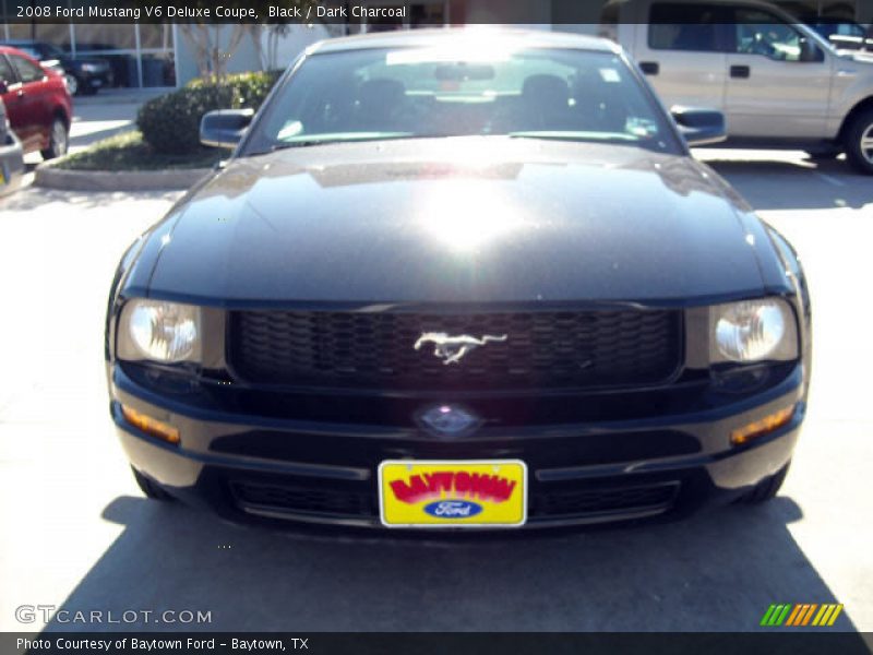 Black / Dark Charcoal 2008 Ford Mustang V6 Deluxe Coupe