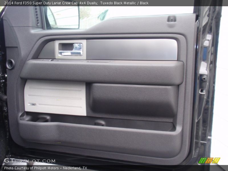 Tuxedo Black Metallic / Black 2014 Ford F350 Super Duty Lariat Crew Cab 4x4 Dually