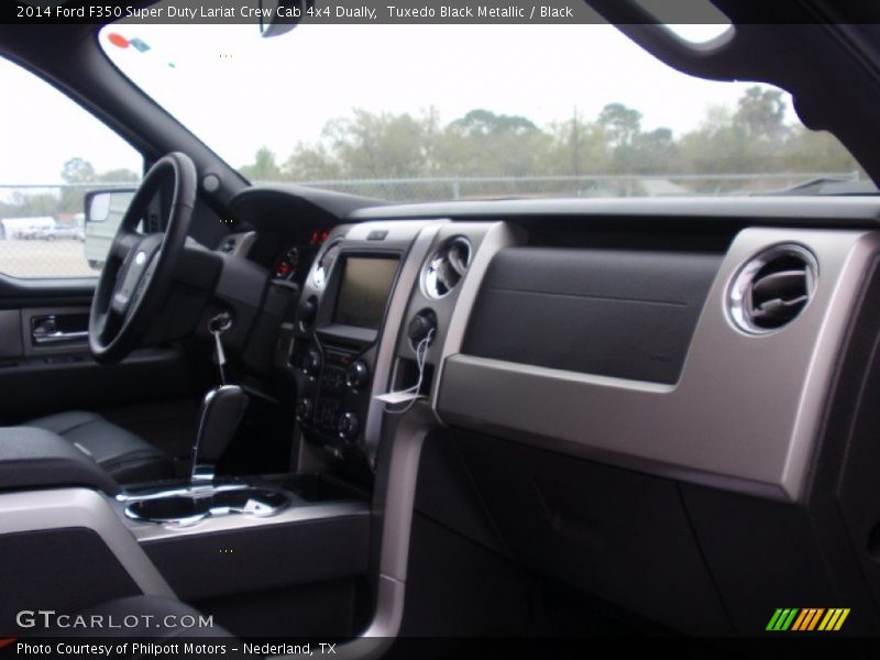 Tuxedo Black Metallic / Black 2014 Ford F350 Super Duty Lariat Crew Cab 4x4 Dually