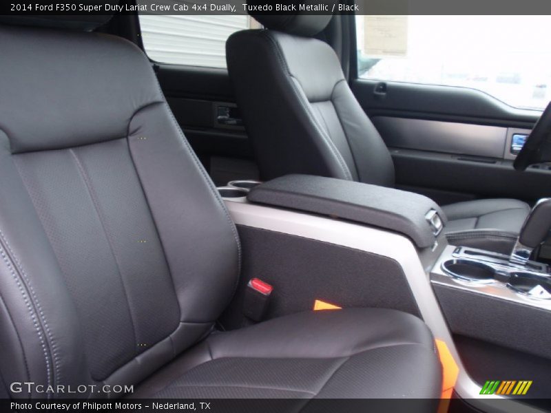 Tuxedo Black Metallic / Black 2014 Ford F350 Super Duty Lariat Crew Cab 4x4 Dually