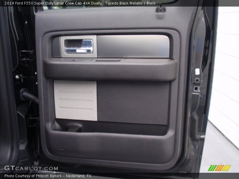 Tuxedo Black Metallic / Black 2014 Ford F350 Super Duty Lariat Crew Cab 4x4 Dually