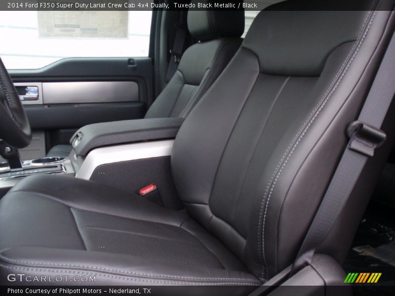 Tuxedo Black Metallic / Black 2014 Ford F350 Super Duty Lariat Crew Cab 4x4 Dually