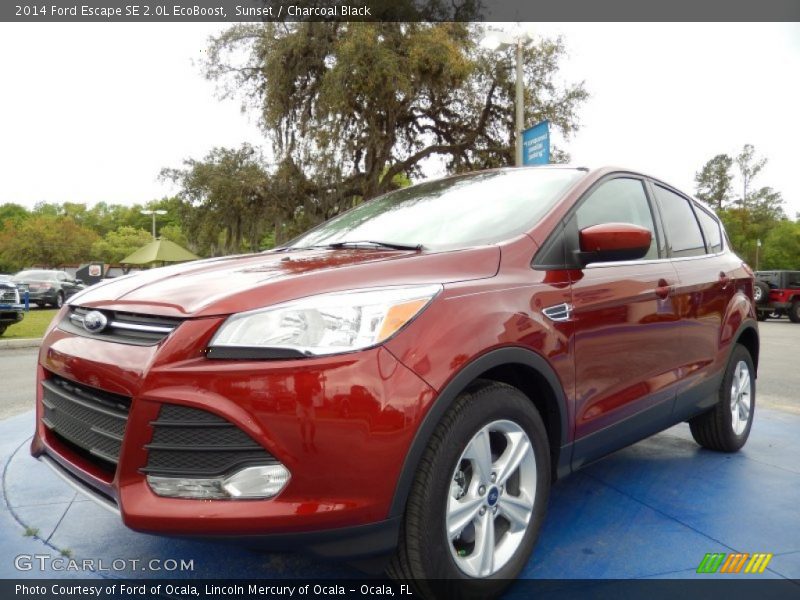 Sunset / Charcoal Black 2014 Ford Escape SE 2.0L EcoBoost